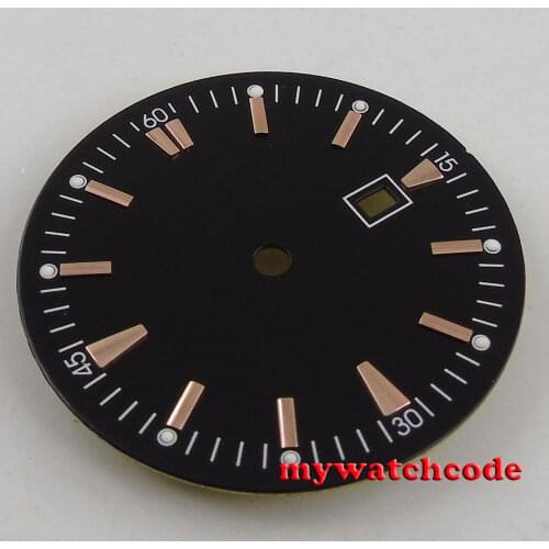 34.8mm white Watch Dial golden marks for ETA 2836 Mingzhu 2813 4813 Movement D64