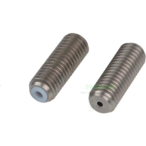SWMAKER Reprap 3D printer accessories stainless steel feeding pipes 1.75mm Budaschnozzle 2.0 PTFE threaded extension