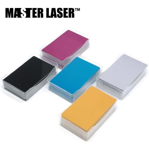 Free Shipping Business CardID Card Aluminum Card Al Card Blank Card Colorful Card for Laser Marking Machine
