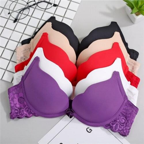 Lace Bra Top Women Push up Sexy Lingerie Seamless Gathering Thickened Small Chest Underwear Comfortable Underwear 2021