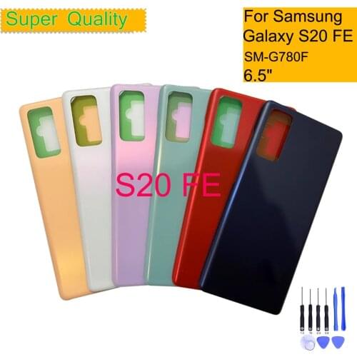 For Samsung Galaxy S20 FE S20FE SM-G780F Housing Back Cover Case Rear Battery Door Chassis Housing Replacement