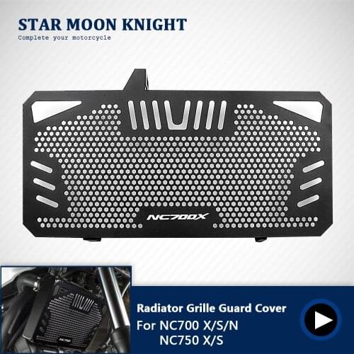 For HONDA NC750X NC750S NC750 NC700 NC700S NC700X 2012-2019 2018 Aluminum New Motorcycle Radiator Guard Grille Oil Cooler Cover