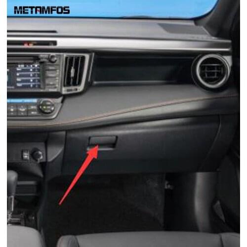 For Toyota Rav4 Rav 4 2016 2017 Matte Storage Box Glove Case Locker Handle Cover Trim Molding Interior Accessories Car Styling