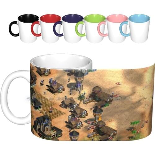 Age Of Empires Battle Cup Ceramic Mugs Coffee Cups Milk Tea Mug Age Of Empires Gaming Christmas Nerd Vintage Hipster Computer