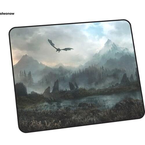 Skyrim pad mouse Mass pattern computer gamer mouse pad 24x20cm padmouse Popular mousepad ergonomic gadget office desk mats
