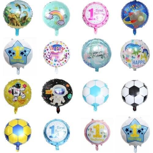 18Inch round Balloon Foil Balloon Kids Birthday Party Decorations Helium Baby Shower Inflatable Globos boy girl toys baby show