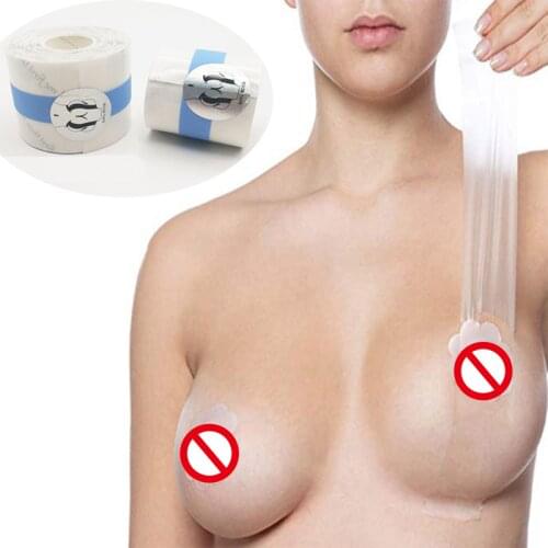 Transparent Breast Tape Nipple Cover Breast Pad Lift Push Up Strapless Invisible Transparent Breast Lifting Tape