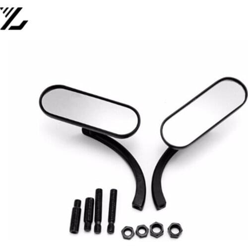 Motorcycle accessories aluminum classic shape for Harley motorcycle modified mirror retro cool black reflective reverse