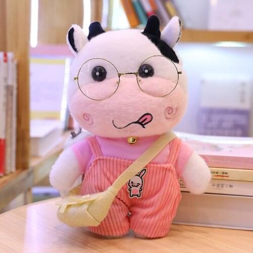 30cm New Cute Milk Cow Plush Toys Soft Stuffed Lovely Animal Plush Pillow Dolls Kawaii Baby Kid Birthday Gifts Good Quality