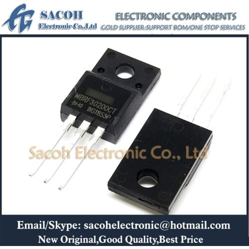 Free Shipping 10Pcs MBRF30200CT MBRF30150CT MBRF30100CT MBRF40200CT MBRF40150CT MBRF40100CT TO-220F 30A 200V Power Schottky Rect