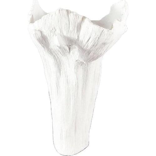 Modern simple petal design white exhibition hall dry vase model room living room ornaments Sales Office flower arrangement