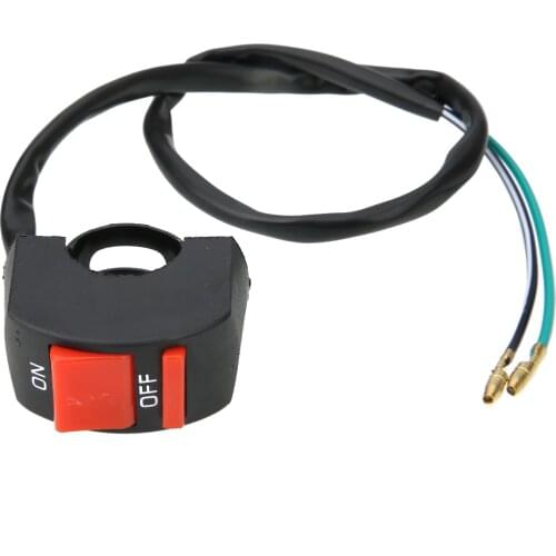 TREYUES 1PC Cut Off Kill Switch Ignition Switches On Off Buttons For Light Engine Mini Moto Quad Pit Bike ATV 22MM