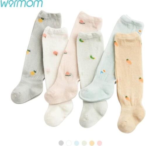 Warmom Spring And Summer New Mesh Baby Over The Knee Socks Loose Mouth Long Socks Thin Cotton Tube Socks For Baby 0-3Y