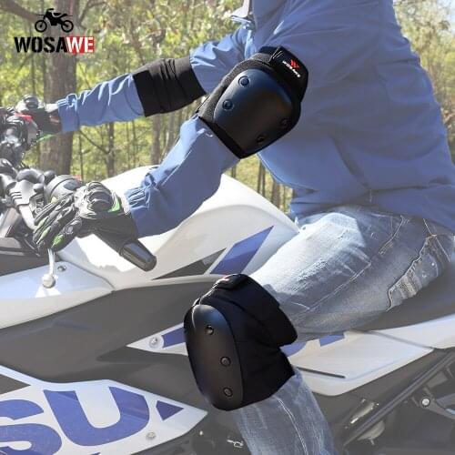WOSAWE Adults Motorcycle Kneepads skiing Pulley Bicycle Kneepads and Elbowpads Skateboard kneepads elbowpads Protective Gear