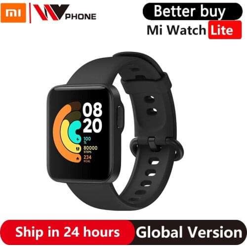 Xiaomi Mi Watch Lite GPS Fitness Heart Rate Monitor Tracker 1.4inch Alarm Clock Redmi Smart Watch Wristband Global Version