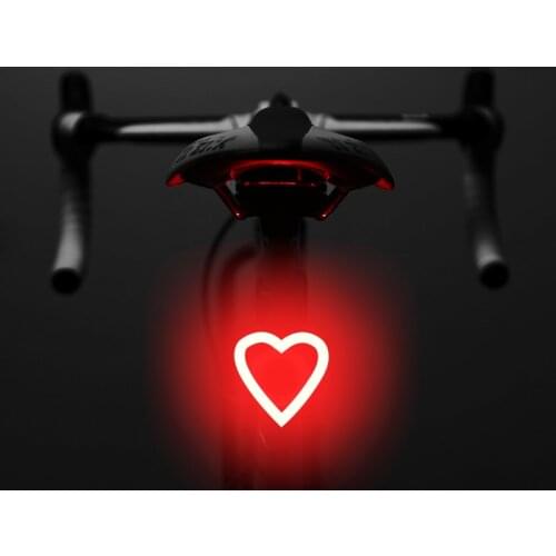 Bicycle Rear Light Night riding warning light IPx2 Waterproof USB Charge cycling Tail Taillight Bike LED Light 16patterns choose