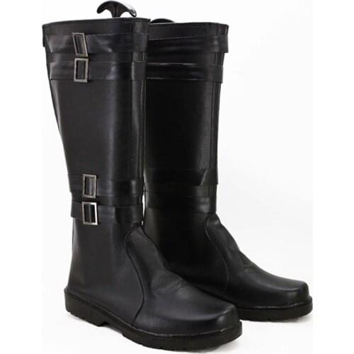 Star 7:The Force Awakens Kylo Ren Black Boots Cosplay Moive Jedi Adult Shoes Euro Size Halloween Party Props Custom Made