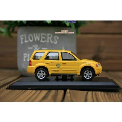 1/43 Ford Escape ESCAPE HYBRID CHICAGO TAXI alloy die-casting car model collection ornaments childrens toys