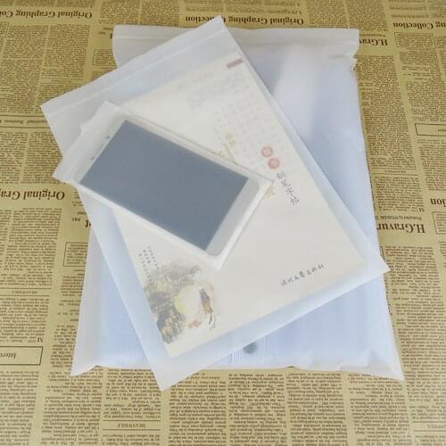 2000Pcs/Lot Clothes Waterproof Self-Seal Pouches Plastic Packaging Bags Transparent Frosted Self Sealing Zip Lock Plastic Bag