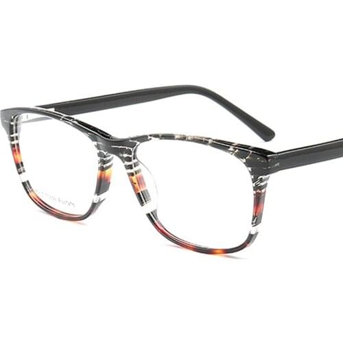 80126 Acetate Square Handmade Glasses Frame Men Women Optical Fashion Computer Eyeglasses