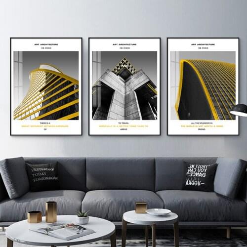 Abstract Industrial Style Black And White Architecture House Photo Decoration Painting Canvas Wall Picture Printing Poster Room