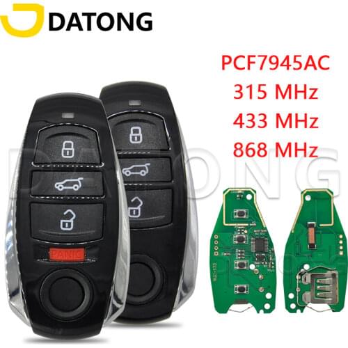 Datong World Car Remote Control Key For VW Touareg 2010-2014 PCF7945AC 315/433/868 Auto Smart Control Replace Card Non-Keyless