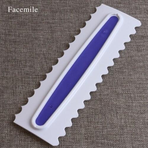 Facemile Pastry Icing Comb Set Plastic Fondant Spatulas Cake Scraper Baking Decorating Tools Fitcor Cakes Khen Bakeware 53045