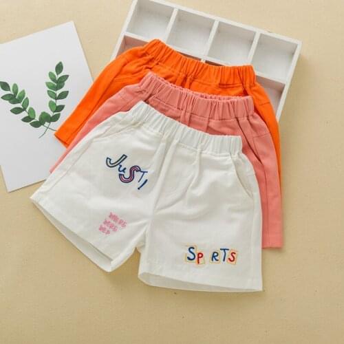 Girls' shorts summer new childrens western style cotton shorts middle-aged children girls casual net red hot pants