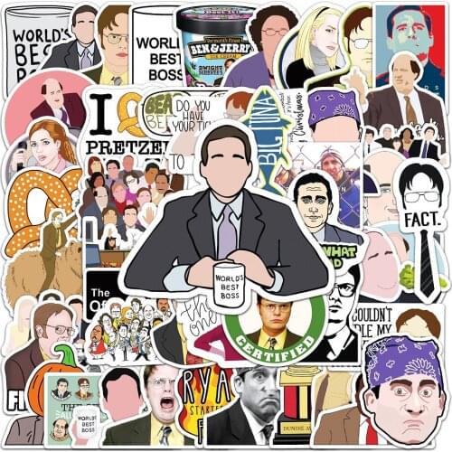 10/50pcs TV Show The Office Stickers DIY Skateboard Fridge Guitar Travel Snowboard Motorcycle Luggage Classic Toy Cool Stickers