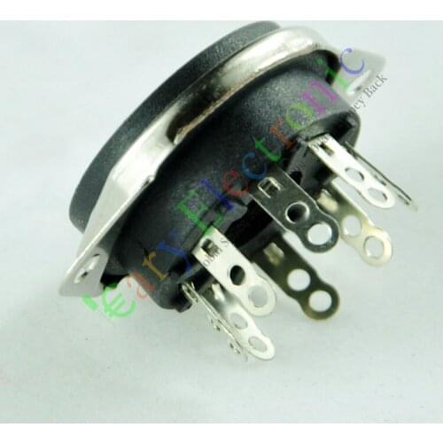 Wholesale and retail 20pcs 8pin Bakelite vacuum tube sockets valve base octal for EL34 KT88 6550 6SN7 free shipping