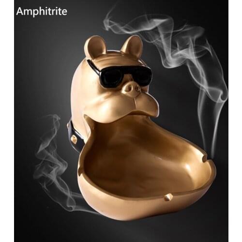 Nordic Creative Ashtray Dog Resin Ashtray Personality Ashtray Anti Gray Fly Decoration Fashion Decoration For Boyfriend Present