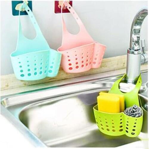 Portable Basket Home Kitchen Hanging Drain Basket Bag Bath Storage Tools Sink Holder Kitchen Accessory vaciar cesta