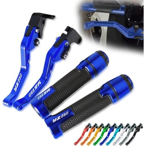 Hand Brake Handle Clutch Lever Motorcycle Thruster Grip Handle Bar Cap End Plugs For YAMAHA YZ250F 2001 2002 2003 2004 2005 2006