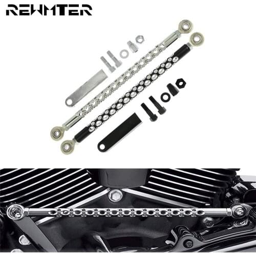 Motorcycle Black/Chrome Round Shift Linkage Lod Link Lever For Harley Dyna Softail Fat Boy Touring Street Electra Glide CVO