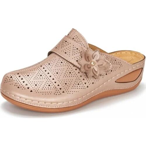 Sandalias Mujer Summer Sandals Women Shoes Women Summer Footwear Hollow Round Toe Flip Flops Beach Shoes Platform Ladies Sandals