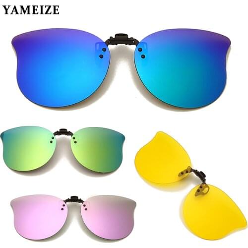 YAMEIZE Polarized Sunglasses Photochromic Clip On Sun Glasses Night Vision Glasses Driving Shades Eyewear Accessories Driver UV