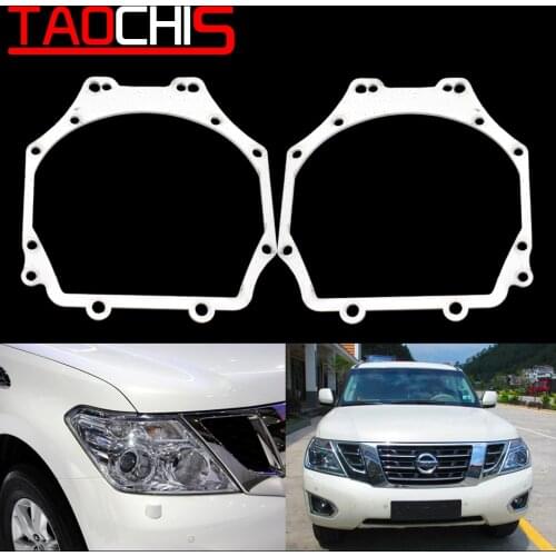 Taochis Car-Styling Retrofit transition adapter frame Bracket for Nissan Patrol 2016 Hella 3R G5 5 Projector lens