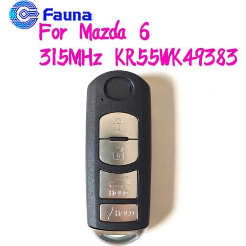 3 Button 315MHz Smart Proximity Key for Mazda 6 with Smart ID49 Chip FCCID: KR55WK49383