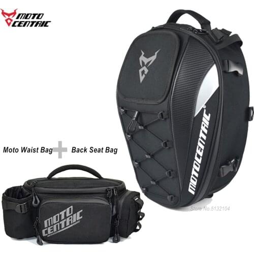 High Capacity Motorcycle Tail Bag Rear Seat Bag Motorcycle Rider Backpack Waterproof Moto Waist Bag Drop Leg Belt Hip Fanny Pack