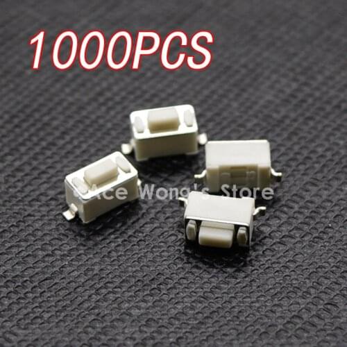 1000PCS 2Pin SMD 3X6X4.3MM Tactile Tact Push Button Micro Switch Momentary