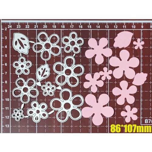 11pcs Flower Leaves Set Metal Cutting Dies Craft Knife Blade Die Mold Stencil for DIY Scrapbook Embossing Card Decorative die