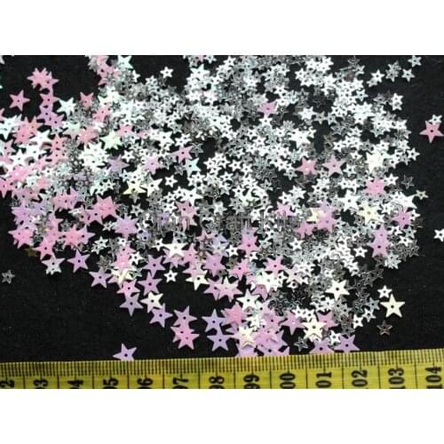 250gram Star Shine Pink and silver Glitter Sequin beads Star Magical Dreamy Zen Photography Decor Children kitsch