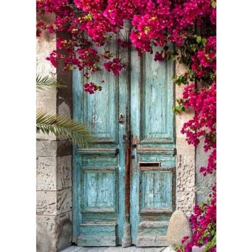 5D DIY Scenery Diamond Painting Full Square/Round Drill "Flower Door" 3D Rhinestone Embroidery Cross Stitch Gift Home Decor