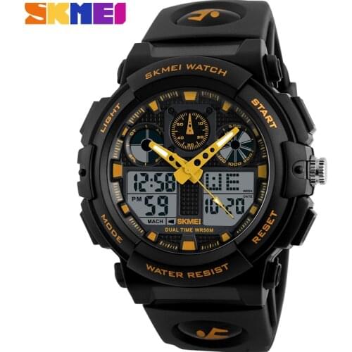Skmei Brand Men Sports Watches Military Watch Casual LED Digital Watch Multifunctional Wristwatches 50M Waterproof Student Clock