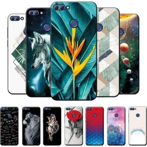 For Huawei Y9 2018 Case Phone Case Huawei Y9 2018 Silicone Soft TPU Back Cover Case For Huawei Y9 2018 Y 9 2018 Bumper Lion 5.93