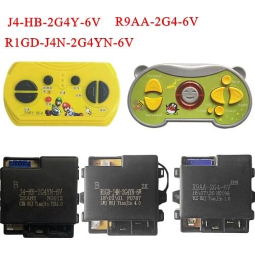 R9AA-2G4-6V J4-HB-2G4Y Childrens electric car Bluetooth remote control, baby electric toy car 2.4G receiver with smooth start