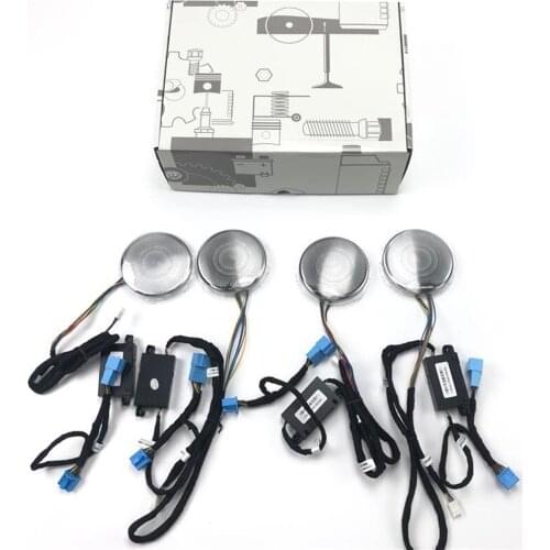 For benz C GLC E class w205 x253 w213 synchronized with car ambient light door panel tweeter Audio Speaker Cover ambient lamp