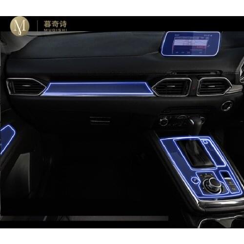 For Mazda CX-8 2017-2020 Car Interior Center console Transparent TPU Protective film Anti-scratch Repair film Accessories Refit