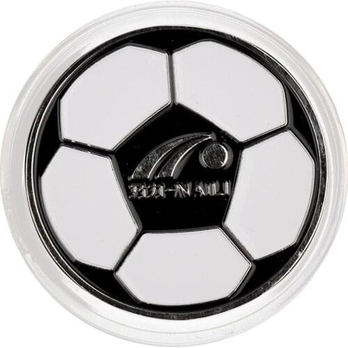 Alloy Football Soccer Referee Flip Coin Judge Soccer Toss Coin Pick Side Finder With Plastic Carry Case