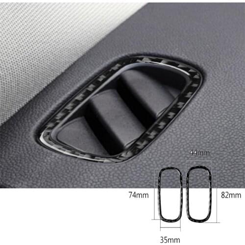 ForBMW Mini Cooper F60 carbon fiber air outlet frame decorative sticker car modification accessories